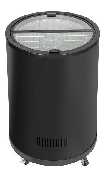 Frigo à canettes - 80 litres couvercle en verre HP 80 - Cool Head 569x569x849 mm 85 W Coolhead - Refroidisseur de Bouteilles professionnel CHR - matériel cuisine pro - Cuistéo