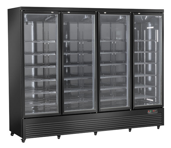 Vitrine réfrigérée à boissons 2300 litres RCG 2500B - Cool Head 2508x740x2040 mm 1380 W Coolhead - Armoire à boissons professionnel CHR - matériel cuisine pro - Cuistéo