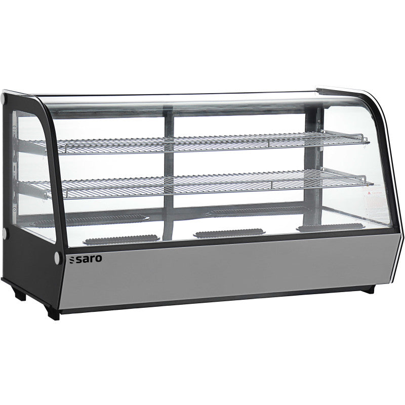 Comptoir réfrigéré - 200L - Inox - Double vitrage - Saro