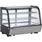 Comptoir réfrigéré - 160L - Inox - Double vitrage - Saro