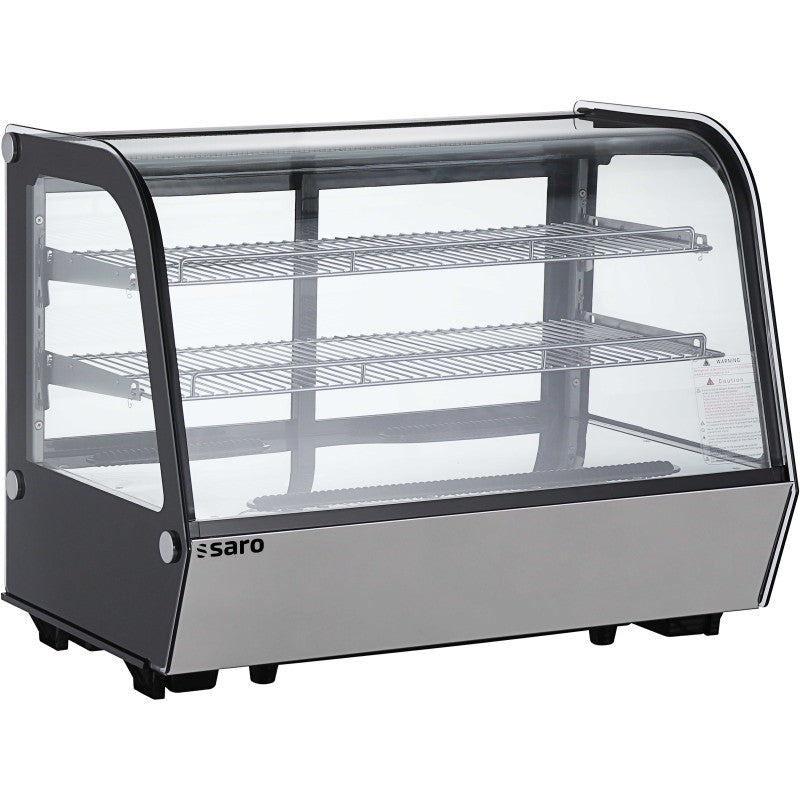 Comptoir réfrigéré - 160L - Inox - Double vitrage - Saro