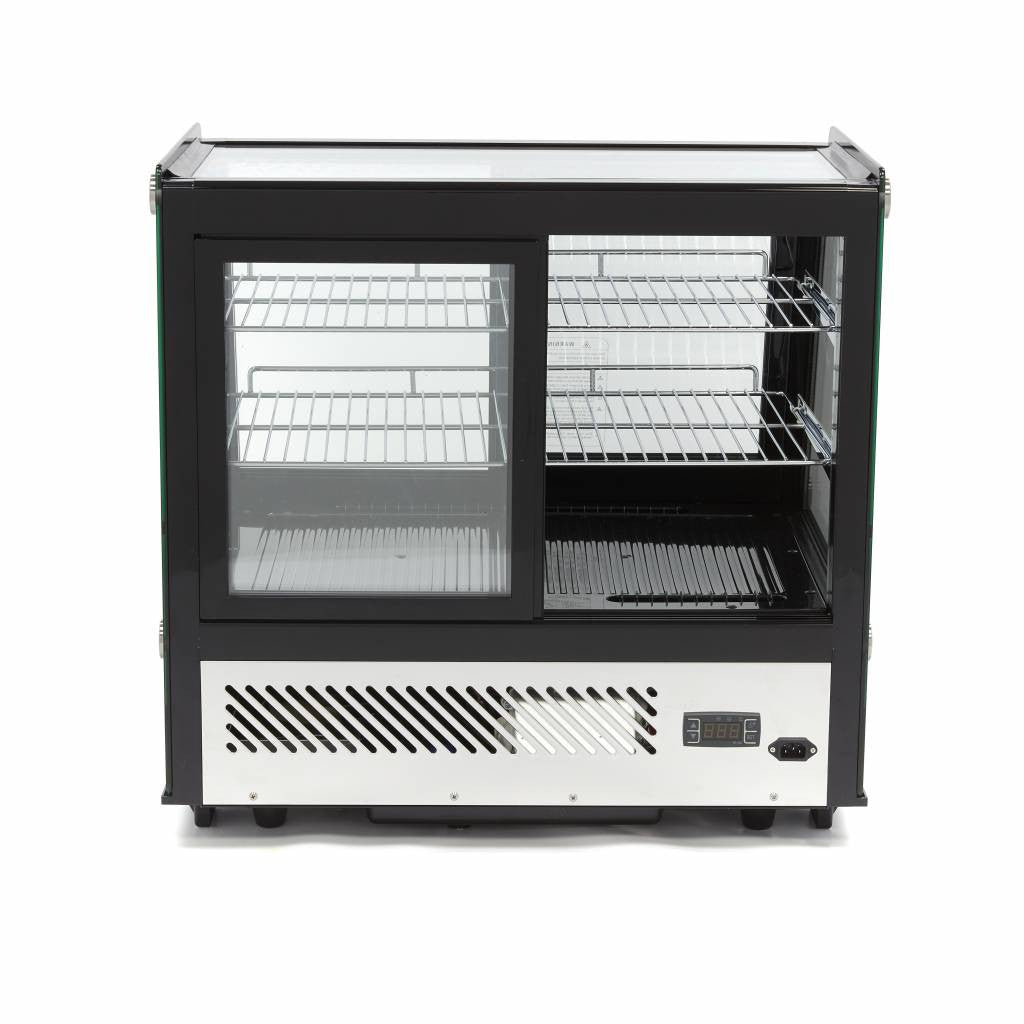 Réfrigérateur vitré - 125L - 71cm - Portes coulissantes avant et arrière 160 W Maxima - vue 4 - Vitrine réfrigérée à poser pro CHR - Cuistéo
