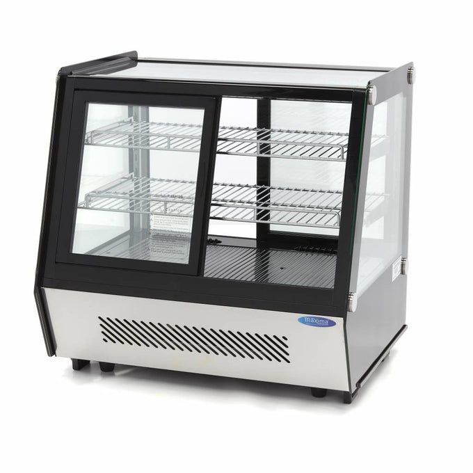 Réfrigérateur vitré - 125L - 71cm - Portes coulissantes avant et arrière 160 W Maxima - vue 5 - Vitrine réfrigérée à poser pro CHR - Cuistéo