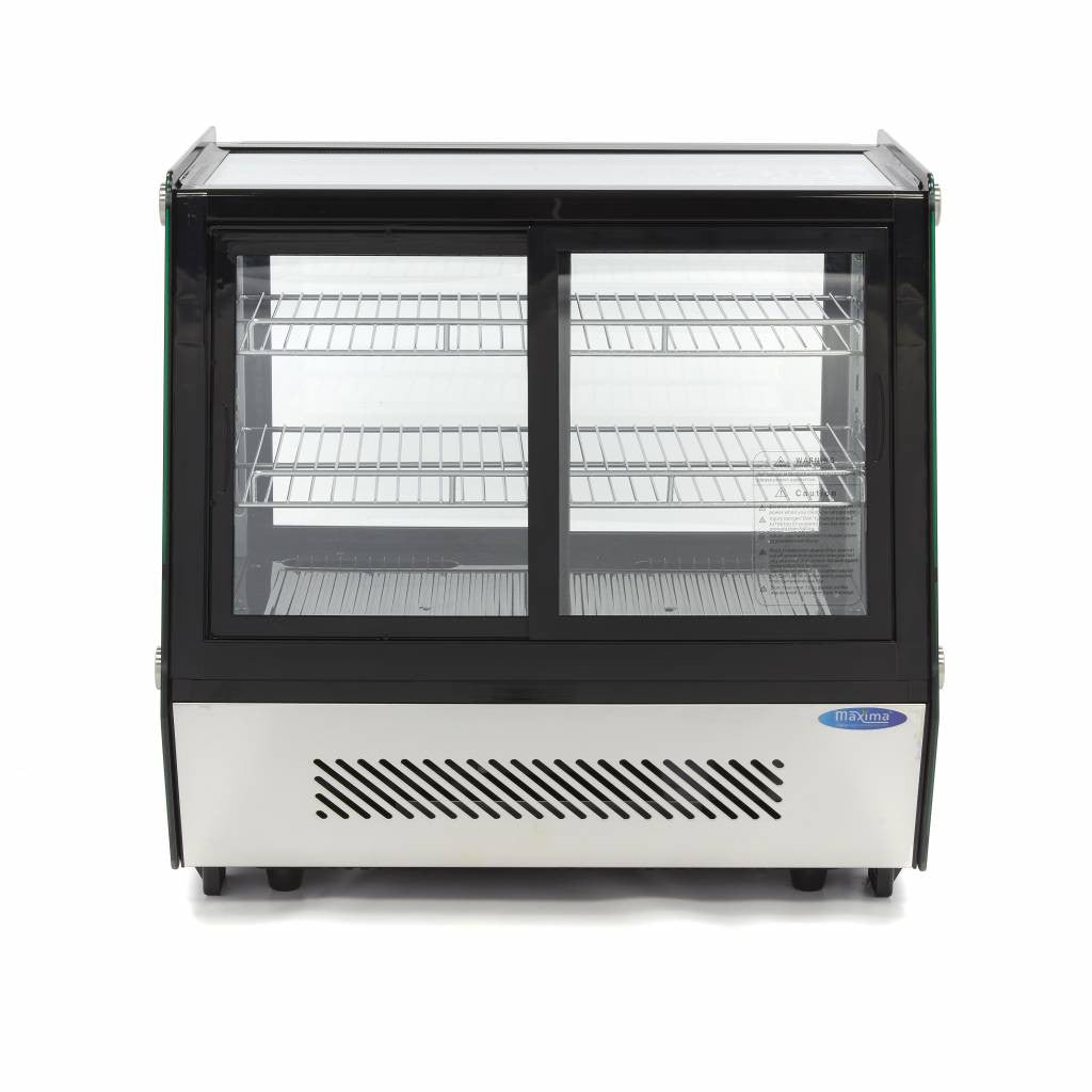 Réfrigérateur vitré - 125L - 71cm - Portes coulissantes avant et arrière 160 W Maxima - vue 8 - Vitrine réfrigérée à poser pro CHR - Cuistéo