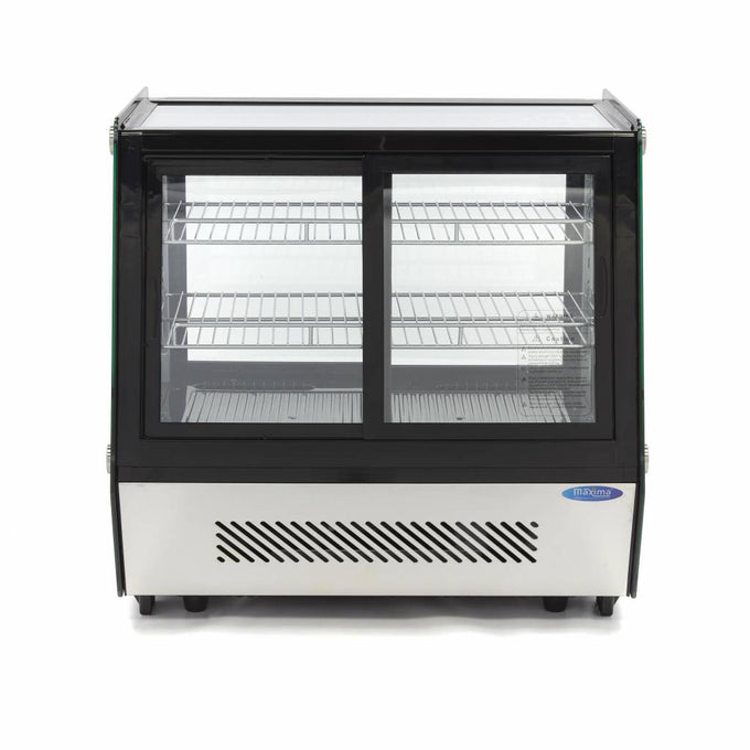 Réfrigérateur vitré - 125L - 71cm - Portes coulissantes avant et arrière 160 W Maxima - vue 8 - Vitrine réfrigérée à poser pro CHR - Cuistéo