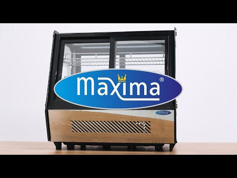 Réfrigérateur vitré - 125L - 71cm - Portes coulissantes avant et arrière 160 W Maxima - vue 9 - Vitrine réfrigérée à poser pro CHR - Cuistéo