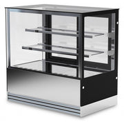 Vitrine pâtisserie en verre quatre côtés 2 étagères Modèle DELUXE92PSV - KlimaItalia