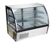 Vitrine réfrigérée - 85L - Inox - Double vitrage Saro - Vitrine réfrigérée à poser professionnel CHR - matériel cuisine pro - Cuistéo