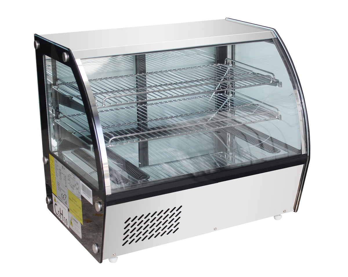 Vitrine réfrigérée - 146L - Inox - Double vitrage Saro - Vitrine réfrigérée à poser professionnel CHR - matériel cuisine pro - Cuistéo