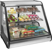 Vitrine réfrigérée - 130L - Inox - Double vitrage Saro - Vitrine réfrigérée à poser professionnel CHR - matériel cuisine pro - Cuistéo