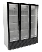 Réfrigérateur 3 portes en verre - blanc 9002 1620x740x2077 mm 1560 L 0.26 kW Combisteel - Vitrine réfrigérée murale professionnel CHR - matériel cuisine pro - Cuistéo