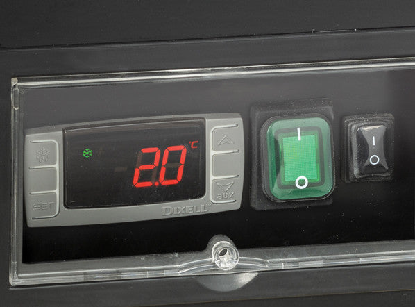 Vitrine réfrigérée 180 litres noire FT 188B - Cool Head 640x741x1457 mm 650 W Coolhead - vue 2 - Vitrine réfrigérée murale pro CHR - Cuistéo