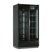 Armoire murale statique avec agitateur Modèle MILANO 1270 BLK 2 Portes en verre - KlimaItalia