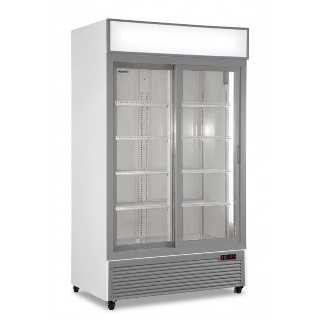 Armoire réfrigérée ventilée à 2 portes Modèle CL1100V2GCSLWHITE - KlimaItalia