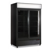Armoire réfrigérée ventilée à 2 portes Modèle CL1300V2GCSLBLACK - KlimaItalia