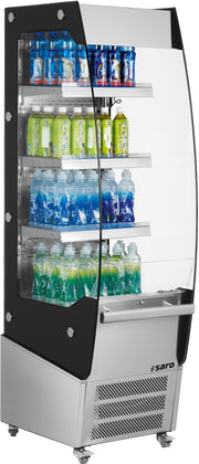 Vitrine Réfrigérée - 220L - +2/+10°C - 494x674x1742mm - R290 Saro - Vitrine réfrigérée murale professionnel CHR - matériel cuisine pro - Cuistéo