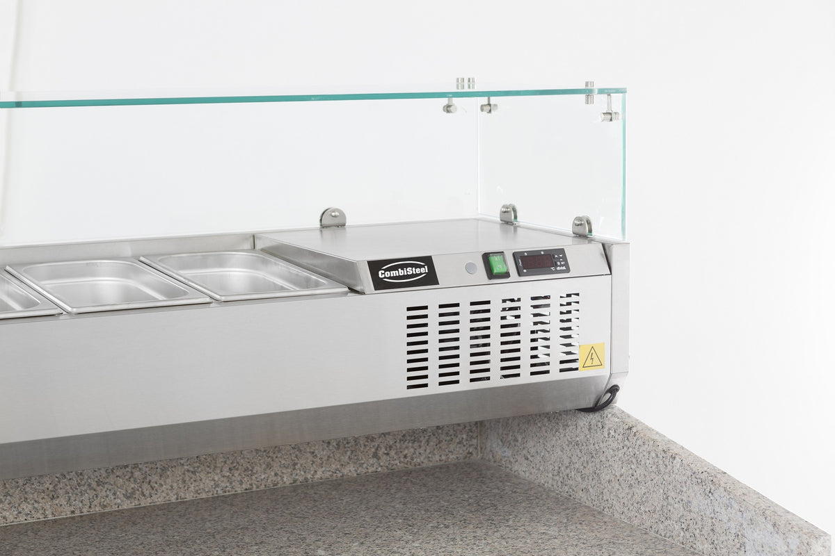 Saladette à poser GN 1/4 x 7 0.34 kW Combisteel - vue 3 - Saladette à Poser pro CHR - Cuistéo