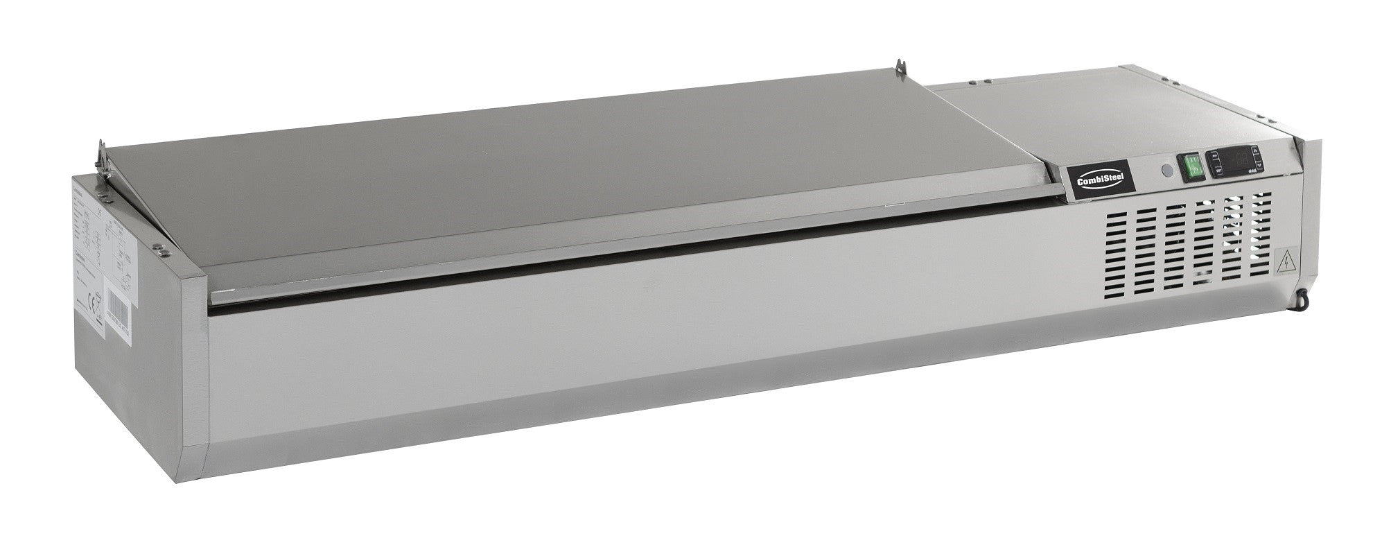 Puits réfrigéré couvercle inox 1/4 GN x 6 1500x335x225 mm 0.34 kW Combisteel - Saladette à Poser professionnel CHR - matériel cuisine pro - Cuistéo