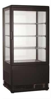 Vitrine réfrigérée 68 litres noir 428x386x885 mm 0.18 kW Combisteel - Vitrine réfrigérée à poser professionnel CHR - matériel cuisine pro - Cuistéo