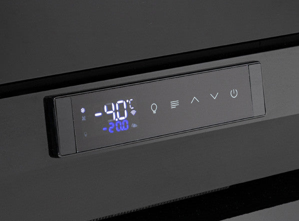 Vitrine réfrigérée 440 litres noire VRP 404B - Cool Head 700x650x1900 mm 247 W Coolhead - vue 6 - Vitrine réfrigérée 4 faces pro CHR - Cuistéo