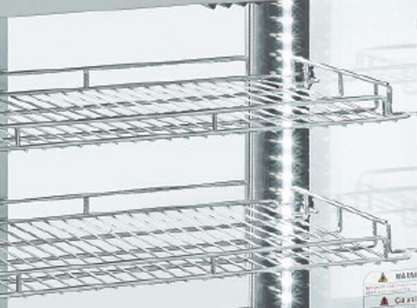 Vitrine réfrigérée à verres en libre - service 4 côtés 170 litres - Cool Head 805x438x970 mm 350 W Coolhead - vue 4 - Vitrine réfrigérée 4 faces pro CHR - Cuistéo
