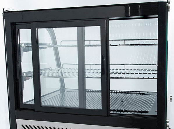 Vitrine réfrigérée de comptoir 120 litres RC 120SQ - Cool Head 700x570x685 mm 160 W Coolhead - vue 4 - Vitrine réfrigérée à poser pro CHR - Cuistéo