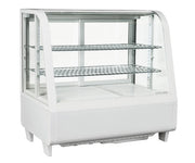 Vitrine réfrigérée de comptoir - 100 L - LED - Vitre anti-condensation - Thermostat numérique - Cool Head 160 W Coolhead - Vitrine réfrigérée à poser professionnel CHR - matériel cuisine pro - Cuistéo