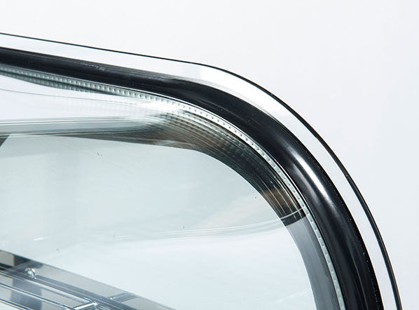 Vitrine réfrigérée de comptoir noire 100 litres RC 100B - Cool Head 682x450x675 mm 160 W Coolhead - vue 2 - Vitrine réfrigérée à poser pro CHR - Cuistéo
