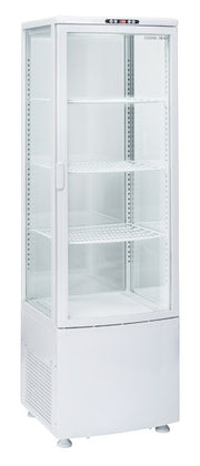 Vitrine réfrigérée - 235 litres blanche - Cool Head 515x485x1690 mm 380 W Coolhead - Vitrine réfrigérée 4 faces professionnel CHR - matériel cuisine pro - Cuistéo