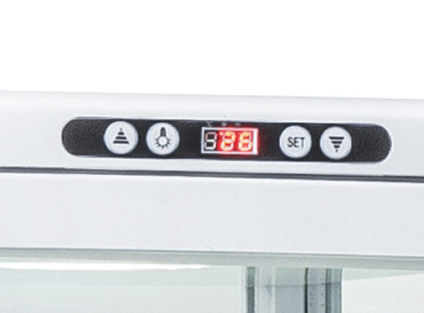 Vitrine réfrigérée - 235 litres blanche - Cool Head 515x485x1690 mm 380 W Coolhead - vue 4 - Vitrine réfrigérée 4 faces pro CHR - Cuistéo