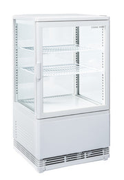 Vitrine réfrigérée 58 litres blanche - Cool Head 428x386x810 mm 180 W Coolhead - Vitrine réfrigérée à poser professionnel CHR - matériel cuisine pro - Cuistéo
