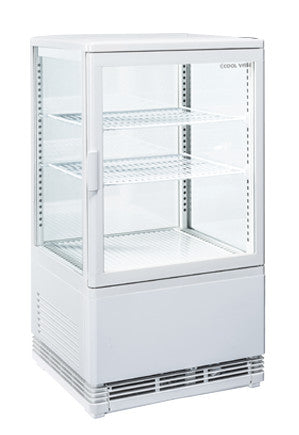 Vitrine réfrigérée 58 litres blanche - Cool Head 428x386x810 mm 180 W Coolhead - Vitrine réfrigérée à poser professionnel CHR - matériel cuisine pro - Cuistéo