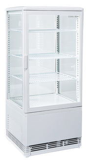 Vitrine réfrigérée de 78 litres blanche - Cool Head 428x386x960 mm 180 W Coolhead - Vitrine réfrigérée à poser professionnel CHR - matériel cuisine pro - Cuistéo