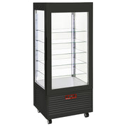 Vitrine 4 faces négative ventilée 480 lt - 5 niv - Diamond