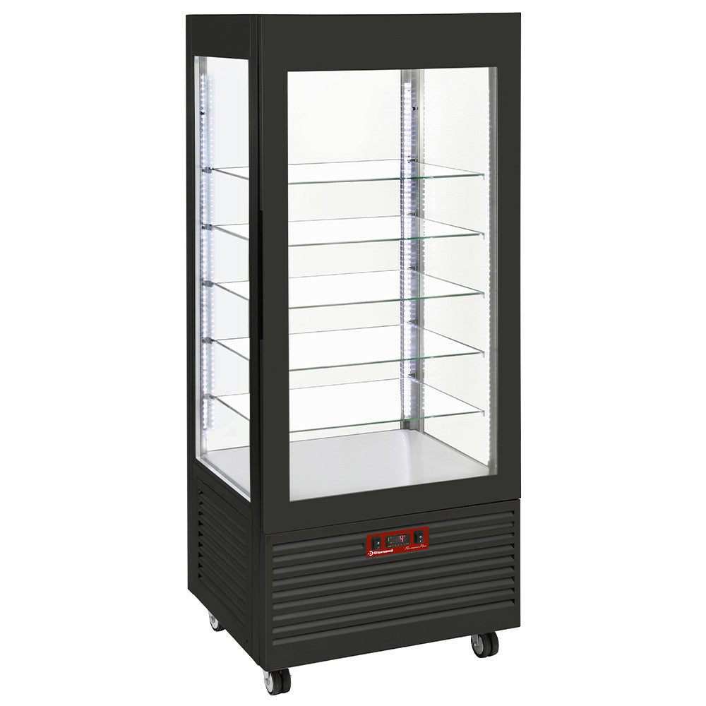 Vitrine 4 faces négative ventilée 480 lt - 5 niv - Diamond