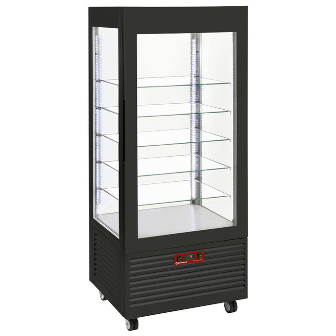 Vitrine 4 faces négative ventilée 480 lt - 5 niv - Diamond