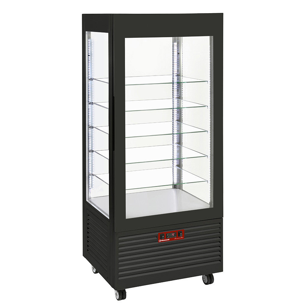 Vitrine 4 faces positive 5 étages - ventilée 480 lt - Diamond