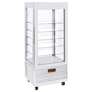 Vitrine 4 faces positive ventilée 5 niv - 480 lt - Diamond