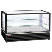 Vitrine réfrigérée ventilée 3 niveaux - noire - Diamond