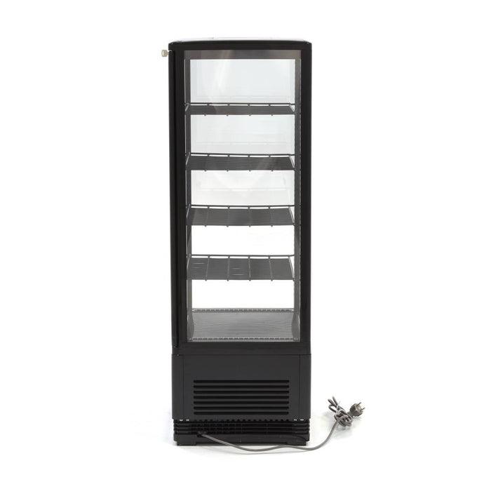 Réfrigérateur vitré - 98L - 43cm - Noir 180 W Maxima - vue 5 - Vitrine réfrigérée 4 faces pro CHR - Cuistéo