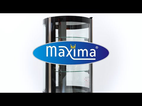 Réfrigérateur Vitrine - 100L - 48cm - Rond 180 W Maxima - vue 8 - Vitrine réfrigérée 4 faces pro CHR - Cuistéo