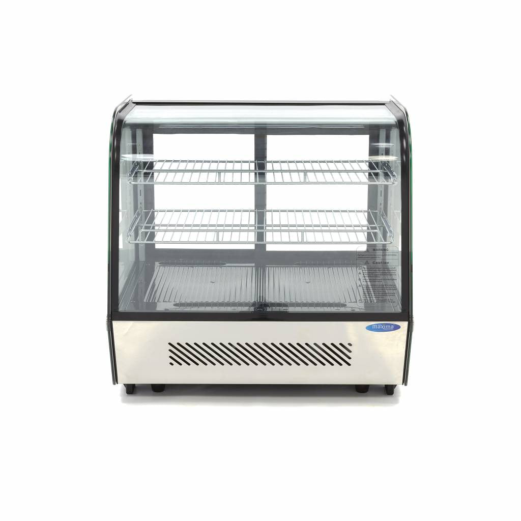 Réfrigérateur vitrine - 120L - 70cm - Portes coulissantes arrière 160 W Maxima - vue 5 - Vitrine réfrigérée 4 faces pro CHR - Cuistéo