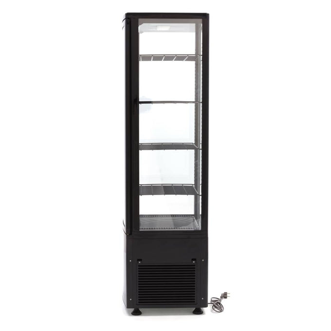 Réfrigérateur Vitrine - 235L - 52cm - Noir 250 W Maxima - vue 5 - Vitrine réfrigérée 4 faces pro CHR - Cuistéo