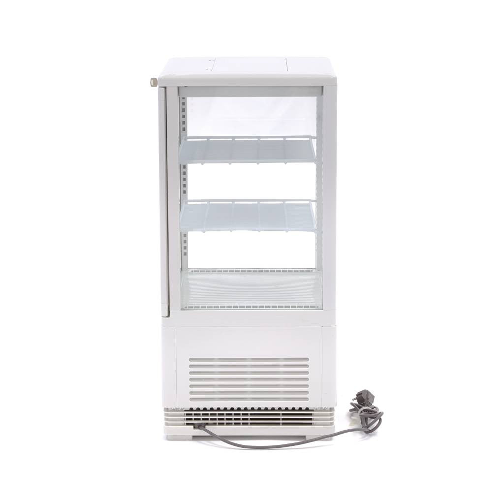 Réfrigérateur vitrine - 58L - 43cm - Blanc 180 W Maxima - vue 5 - Vitrine réfrigérée 4 faces pro CHR - Cuistéo
