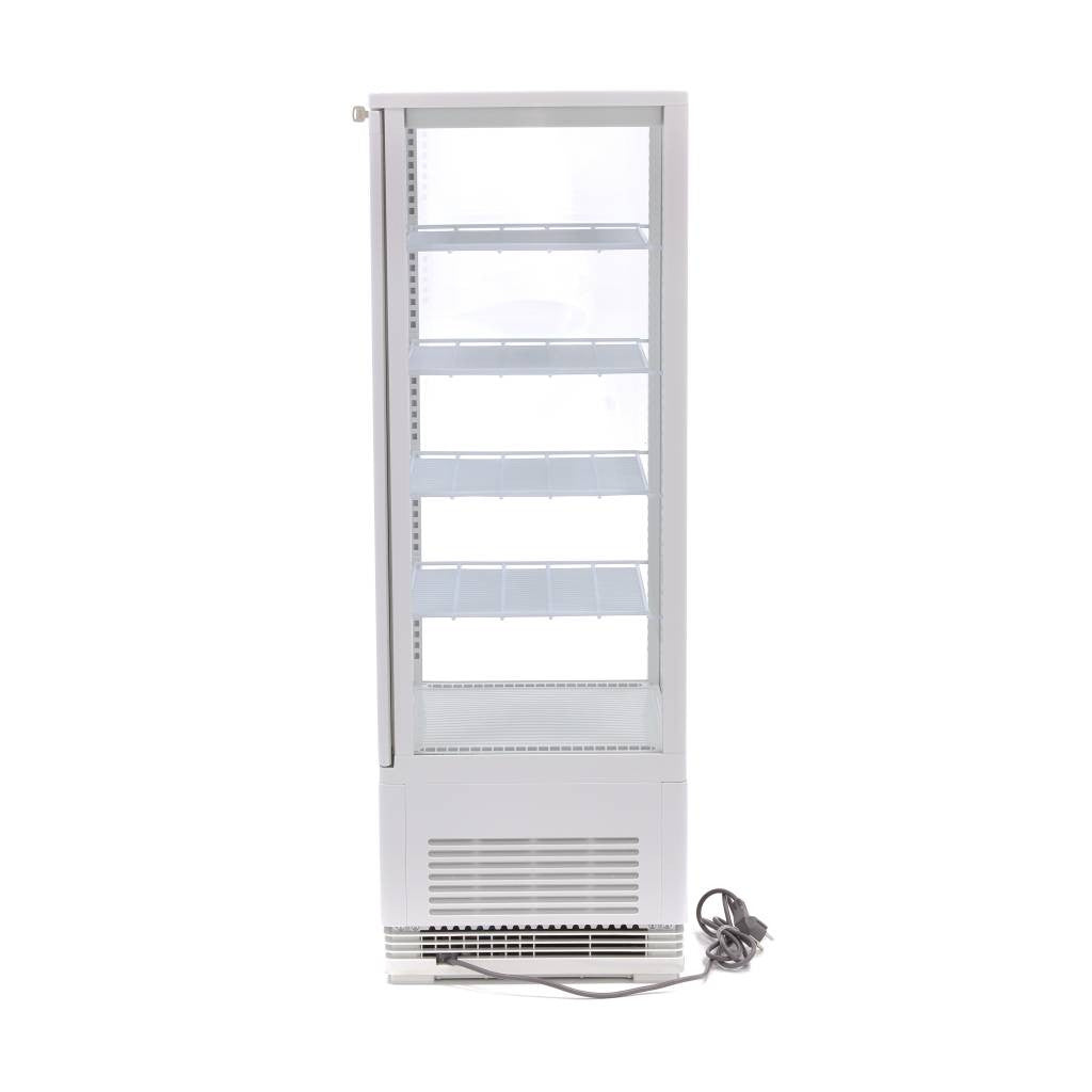 Réfrigérateur Vitrine - 98L - 43cm - Blanc 180 W Maxima - vue 5 - Vitrine réfrigérée 4 faces pro CHR - Cuistéo