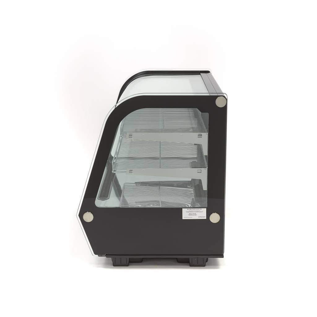Vitrine Réfrigérée - 160L - 88cm - Portes Coulissantes arrière 200 W Maxima - vue 4 - Vitrine réfrigérée à poser pro CHR - Cuistéo