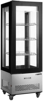 Vitrine réfrigérée - 400L - Température 0/+12°C - Double vitrage - Éclairage LED Saro - Vitrine réfrigérée 4 faces professionnel CHR - matériel cuisine pro - Cuistéo