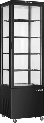 Vitrine réfrigérée - 235L - Température 0/+12°C - Double vitrage - Éclairage LED Saro - Vitrine réfrigérée 4 faces professionnel CHR - matériel cuisine pro - Cuistéo