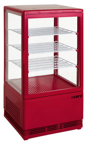 Vitrine réfrigérée - 68L - Température 0/+12°C - Double vitrage - Éclairage LED Saro - Vitrine réfrigérée 4 faces professionnel CHR - matériel cuisine pro - Cuistéo