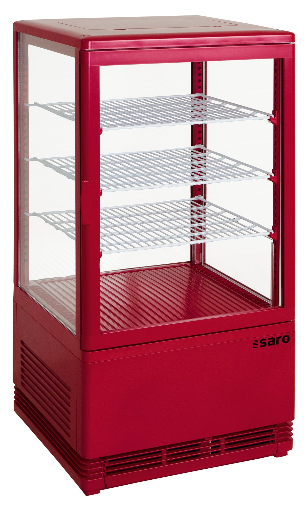 Vitrine réfrigérée - 68L - Température 0/+12°C - Double vitrage - Éclairage LED Saro - Vitrine réfrigérée 4 faces professionnel CHR - matériel cuisine pro - Cuistéo